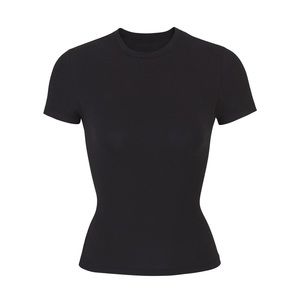 SKIMS Original Cotton T-Shirt in Soot